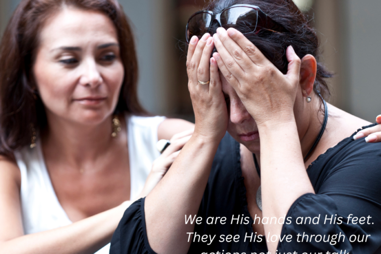 We are His hands and His feet they see His love thorugh our actions (1)